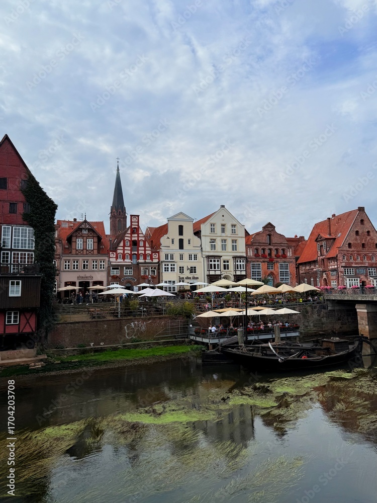 Fototapeta premium old architecture of an medieval german town