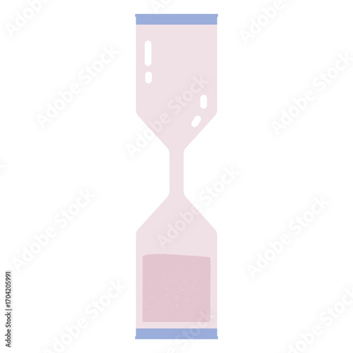 Pastel-colored sand clock