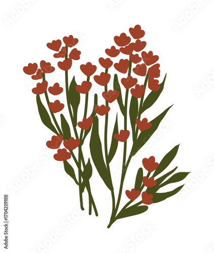 bouquet of red tulips