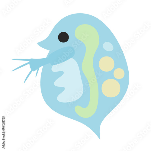 かわいいミジンコのイラスト素材