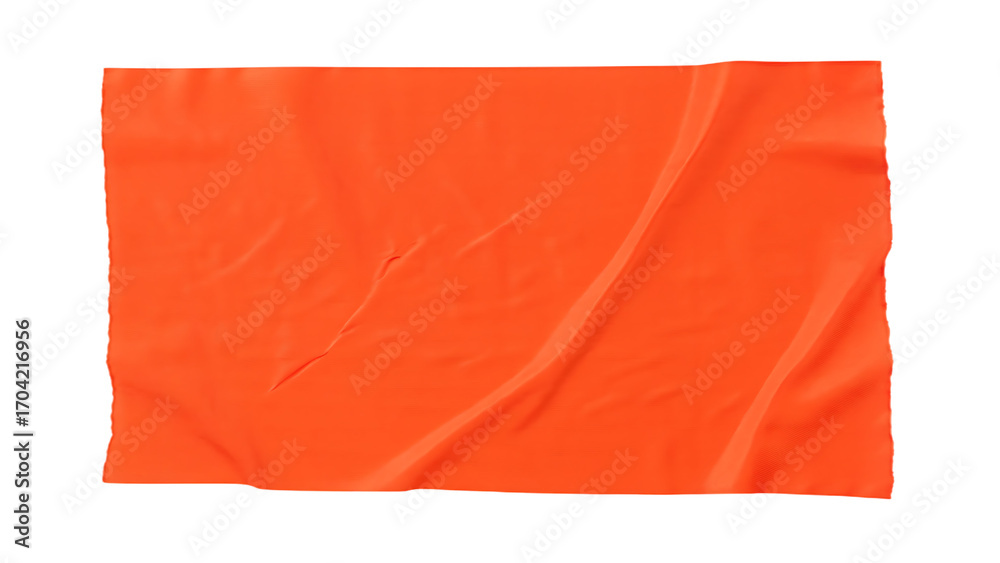 Fototapeta premium red crumpled torn tape isolated on white background, png, ai generated.