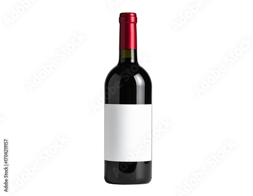 Wine bottle wine bottle isolated blank label red wine 