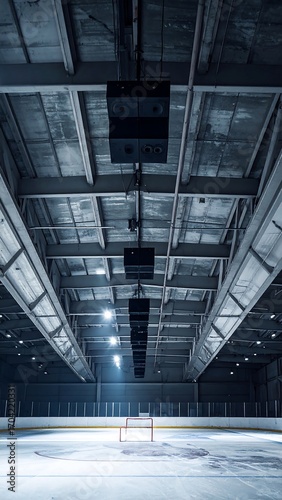 Hockey arena interior