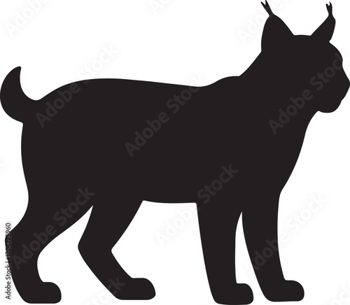 black dog silhouette vector design