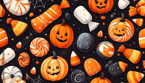 Halloween candy pattern (3)