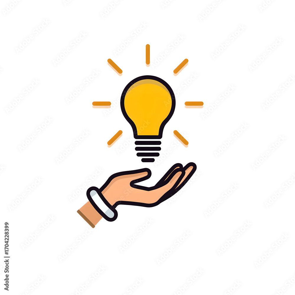 Fototapeta premium creative light bulb