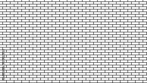 Brick wall texture for interior or exterior design. Panorama white brick wall texture background.