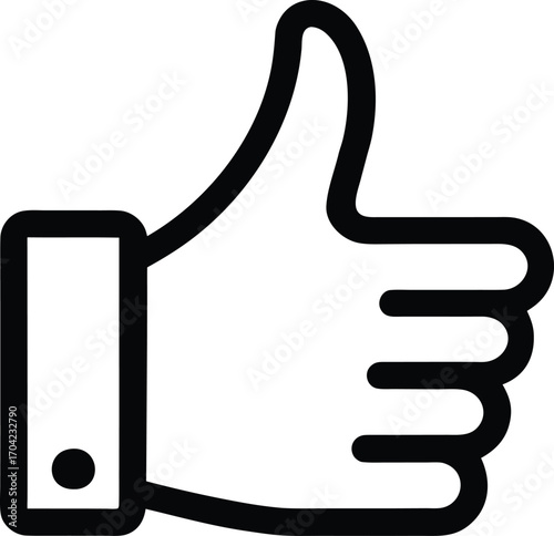 thumbs up icon representing approval, like, or positive feedback