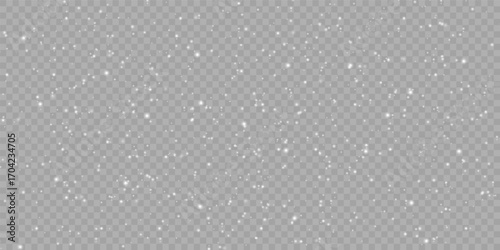 Falling snowy particles texture with winter holiday atmosphere
