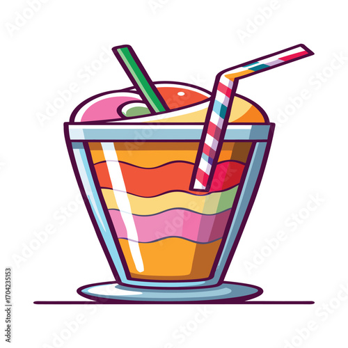 glass of cola with ice