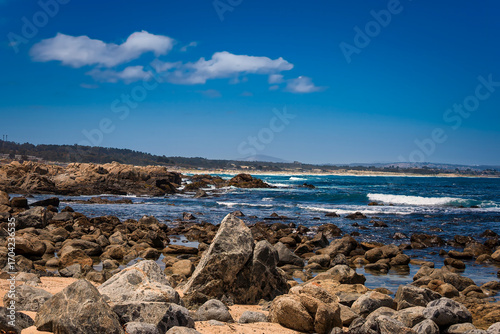 View of coast at Playa El Kaleuche in El Tabo