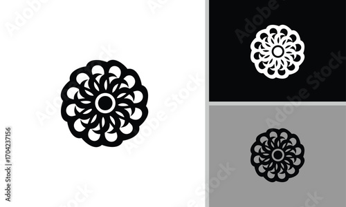 Creative, elegant and modern flower logo design