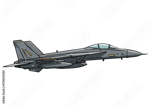 A stylized illustration of a US Air Force F-15 Eagle jet. Clean lines, modern design, and a professional aesthetic. Ideal for aviation, military, or technology themes.