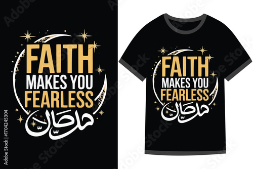 Islamic motivational Quotes t shirt design, t shirt vector design