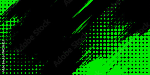 Green and blue light technology vector illustration for digital space backgrounds