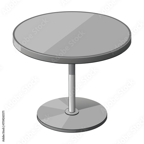 Black center table  vector illustration illustration  isolated on white background
