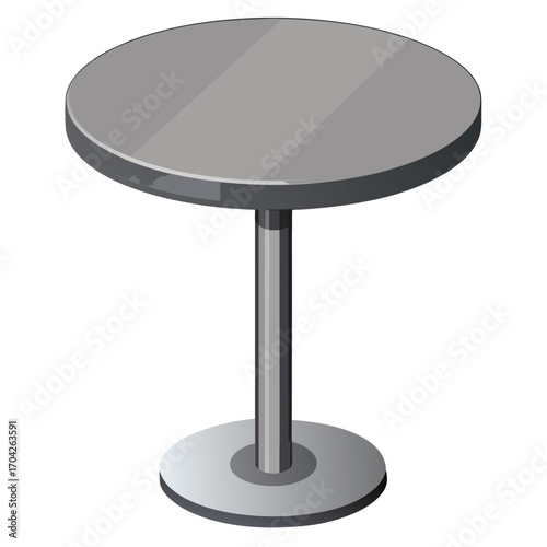 Black center table  vector illustration illustration  isolated on white background