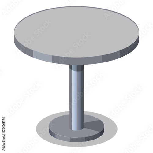 Black center table  vector illustration illustration  isolated on white background