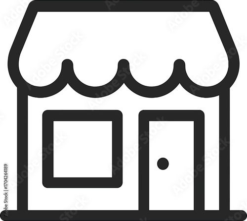Simple store icon