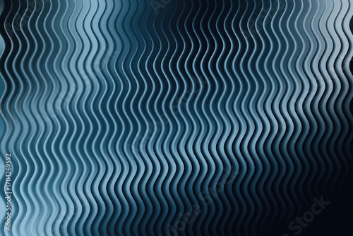 Wallpaper Mural Wavy blue metallic ribbed texture creating a fluid and undulating abstract background with light and shadow Torontodigital.ca