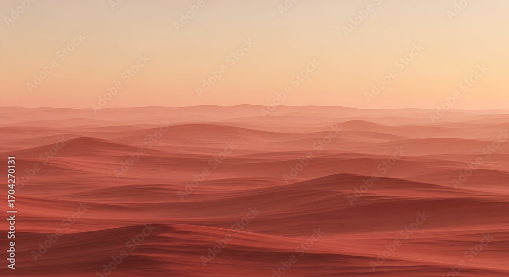 Naklejka premium Reddish Dusty Plainscape.