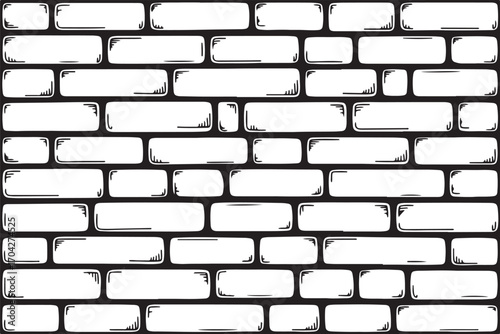 Detailed Gray Brick Wall Texture Background for Architectural Visualization and Game Development