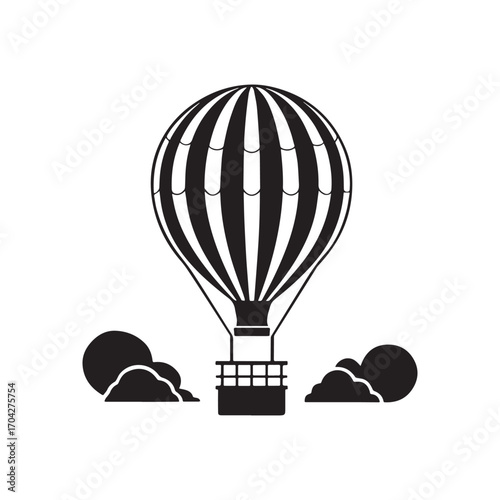 hot air balloon vector illustration