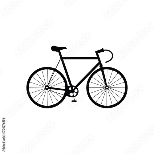 bicycle isolated on white