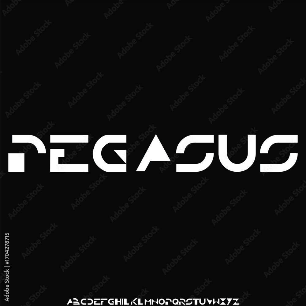 Fototapeta premium Unique elegant modern alphabets display font vector
