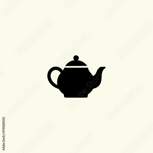 Tea Pot icon flat vector design.