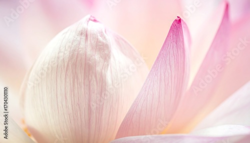 Close-up of delicate lotus bud