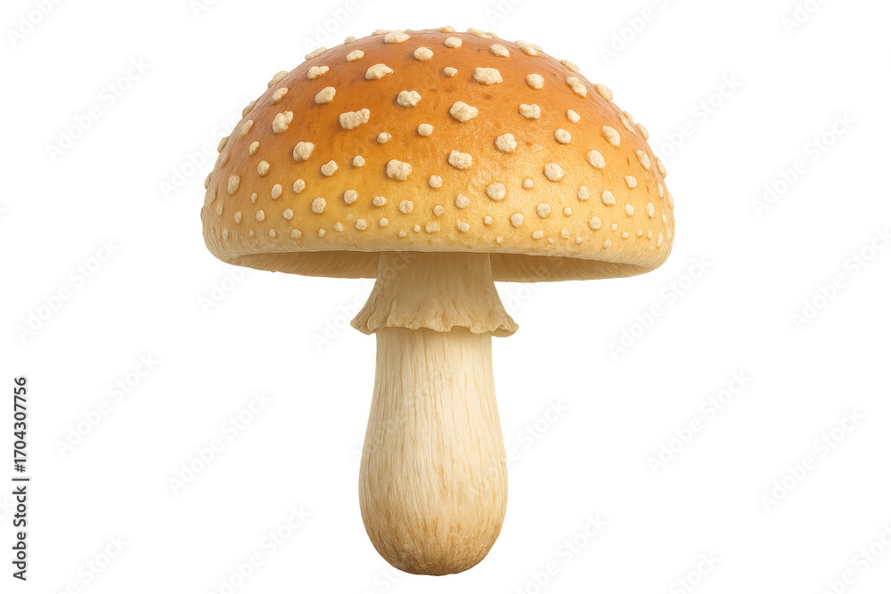 Obraz premium Royal fly agaric mushroom with transparent background