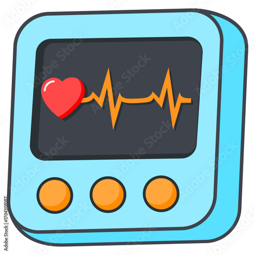 Heart Monitor Medical Icon
