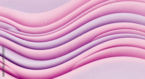 Abstract Pink and Purple Wavy Background.