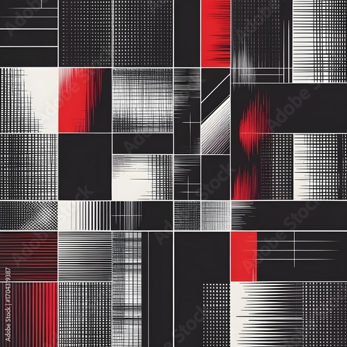 red and black background