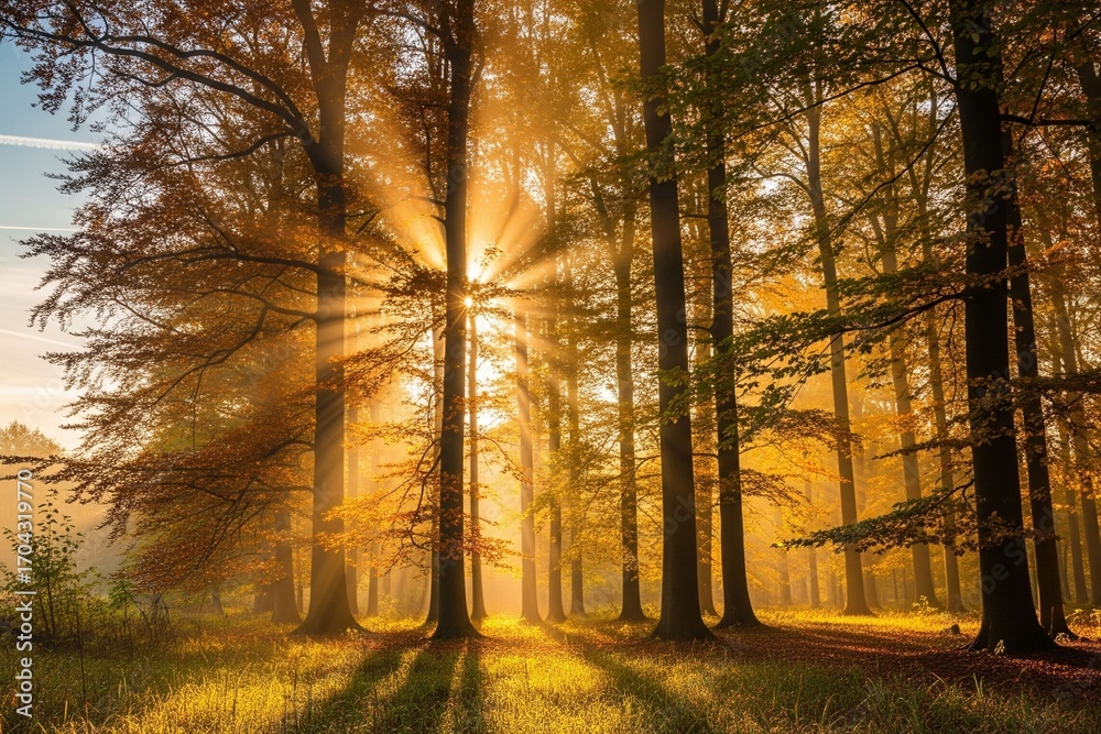 Fototapeta premium A Glorious Autumn Morning