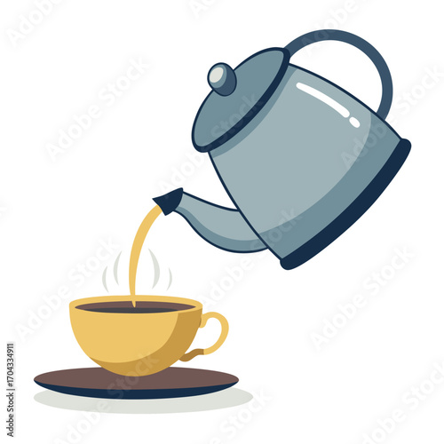 teapot and cup
