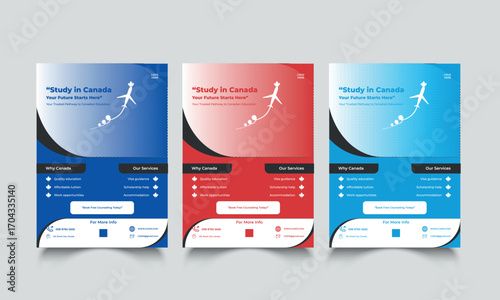 Study Abroad Flyer Template Design