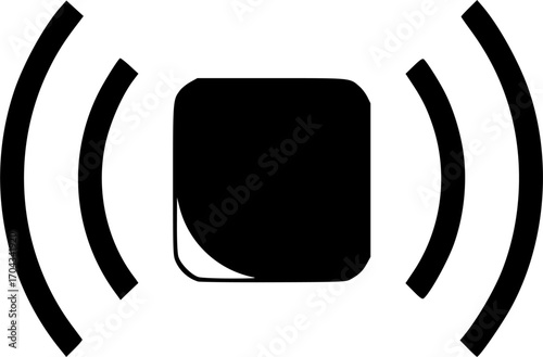 Motion sensor icon line art,