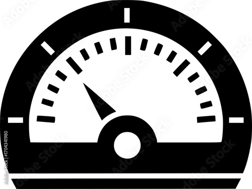 Meter icon Editable flat style, illustration icons
