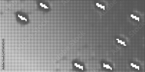 Grunge halftone black and white dots texture background. Spotted vector Abstract Texture