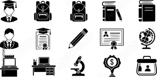 Student icon vector illustration 