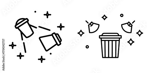 A sleek linear logo on a white background, depicting a concert stage icon, suitable for music festivals and event equipment rental services