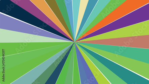 Abstract multicolored lines forming an interesting geometric design and pattern