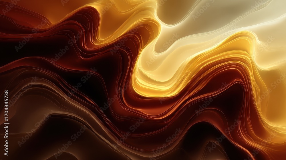 Fototapeta premium best unique and advanced image black brown red burnt orange amber yellow gold white abstract background color gradient ombre blend blur flow fluid created by ai
