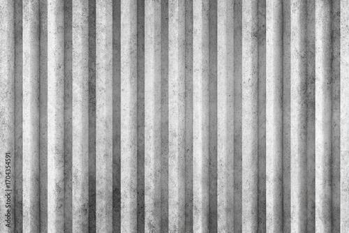 Grey fluted concrete wall texture background design