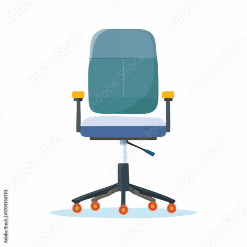 Ergonomischer Bürostuhl in Schwarz mit Rollen