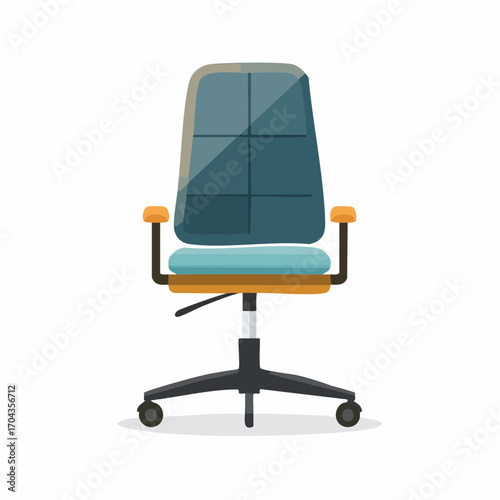 Ergonomischer Bürostuhl in Schwarz mit Rollen