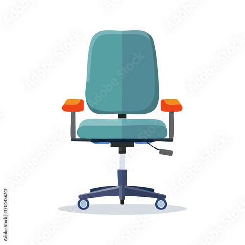 Ergonomischer Bürostuhl in Schwarz mit Rollen