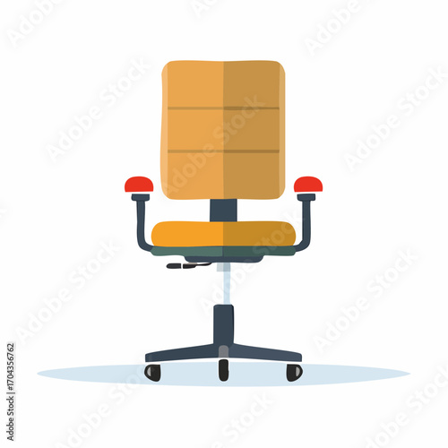 Ergonomischer Bürostuhl in Schwarz mit Rollen
